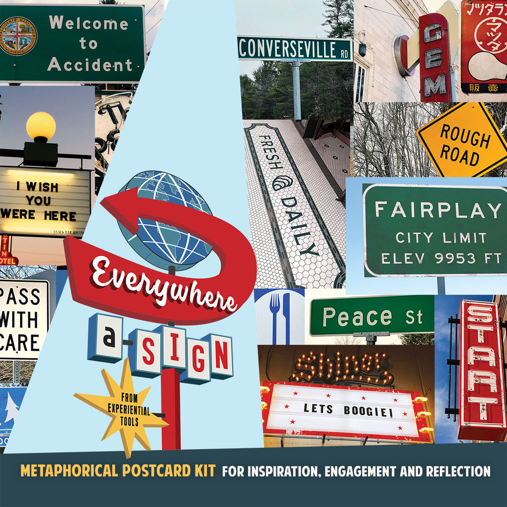 New! Everywhere a Sign Metaphorical Postcard Kit • Hot Off the Press!