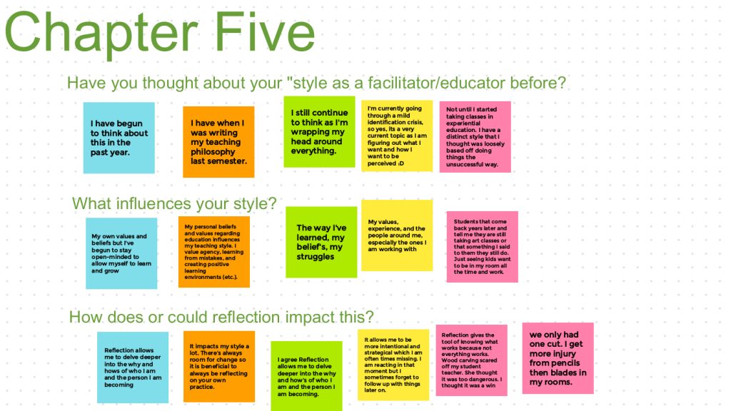 Reflection Jen Stanchfield Guiding Reflection Course